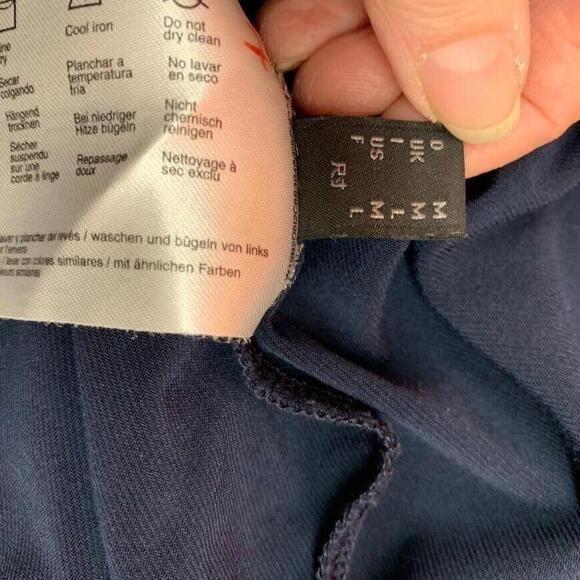 Esprit Womens Navy Sleeveless Cowl Neck Midi Dress Size Medium - Picture 5 of 10